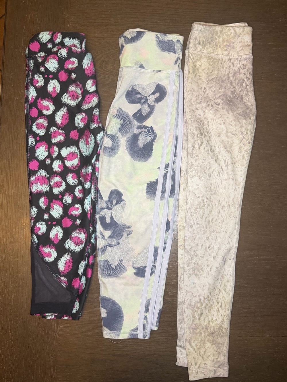 girls leggings bundle (under armor, Athleta, adidas) size 7/8